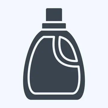 Icon Plastic. related to Plastic Pollution symbol. glyph style. simple desi.. Stock Illustration
