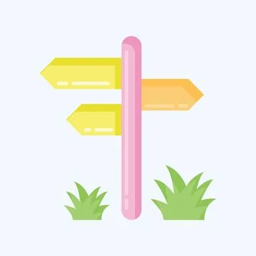 Icon Pointer. suitable for City Park symbol. flat style. simple design editab Ilustración de archivo