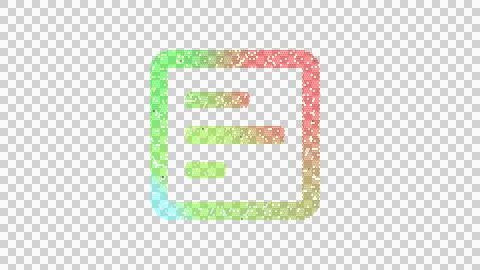 Icon poll is made up of LED square shapes. There are bright diodes and there are Stock Illustration