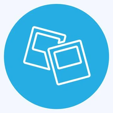 Icon Portfolio Management. suitable for IT Services symbol. blue eyes style.  Stock-Illustration
