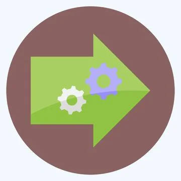 Icon Practical Learning. suitable for Community symbol. flat style. simple de Stock Illustration