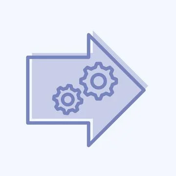 Icon Practical Learning. suitable for Community symbol. two tone style. simpl Stock Illustration