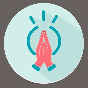Icon prayer  Illustrazione stock
