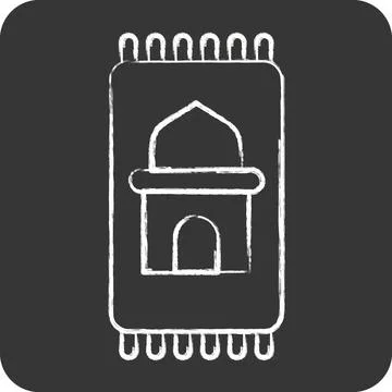 Icon Prayer Mat. related to Eid Al Fitr symbol. islamic. ramadhan. simple i.. イラスト素材
