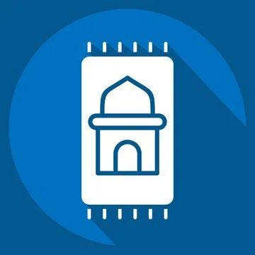 Icon Prayer Mat. related to Eid Al Fitr symbol. islamic. ramadhan. simple i.. Stock Illustration