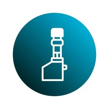 Icon of a precision measuring instrument used in engineering and quality co.. Stock Illustration