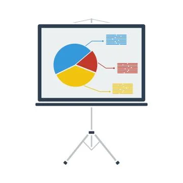 Icon Of Presentation Stand 库存插图