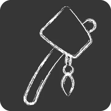 Icon Primitive Axe. related to American Indigenous symbol. chalk Style. sim.. Stock Illustration