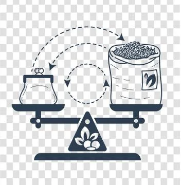Icon  private trade  linear Stock Illustration