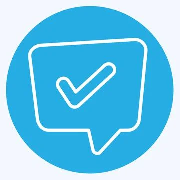 Icon Problem Solving. related to Speech symbol. blue eyes style. design edi.. 스톡 일러스트