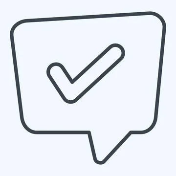 Icon Problem Solving. related to Speech symbol. line style. design editable Illustrazione stock