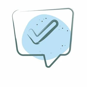 Icon Problem Solving. related to Speech symbol. Color Spot Style. design ed.. 스톡 일러스트