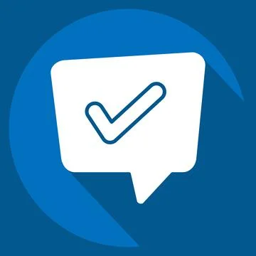 Icon Problem Solving. related to Speech symbol. long shadow style. design e.. Illustrazione stock