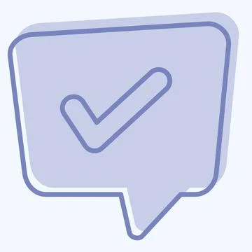 Icon Problem Solving. related to Speech symbol. two tone style. design editab Illustrazione stock