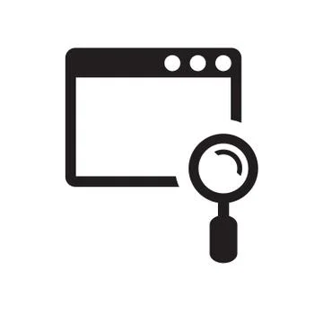 Icon of program window Stock Illustration