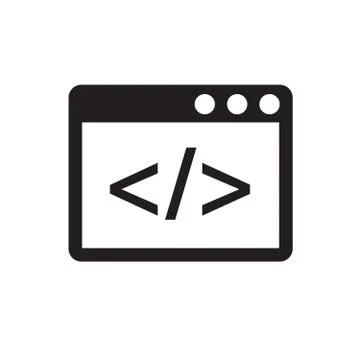 Icon of program window Stock Illustration