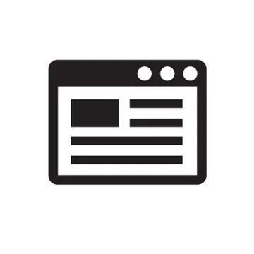 Icon of program window Stock Illustration