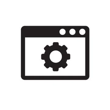 Icon of program window Stock Illustration