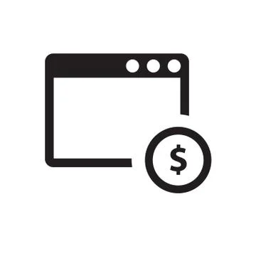 Icon of program window Stock Illustration