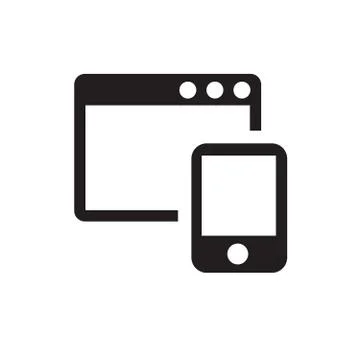 Icon of program window Stock Illustration