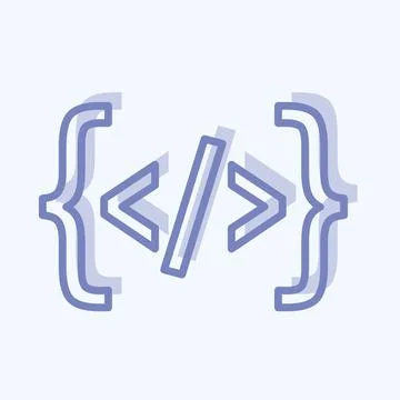 Icon Programming. suitable for Programming symbol. two tone style. simple des Stock-Illustration