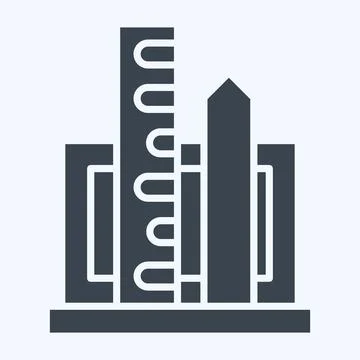 Icon Project Management. related to Creative Concept symbol. glyph style. s.. Illustrazione stock