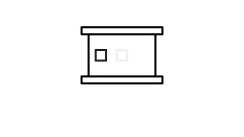 Icon of a projector with a tripod mounted on top, symbolizing presentation .. Stock Footage 334037550