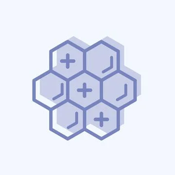 Icon Propolis. suitable for Bee Farm. two tone style. simple design editable. Stock Illustration