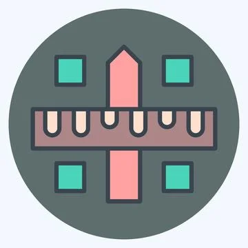 Icon Prototype. related to Creative Concept symbol. color mate style. simpl.. Illustrazione stock