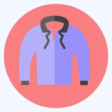 Icon Pull Over. suitable for men accessories symbol. flat style. simple desig Stockillustratie