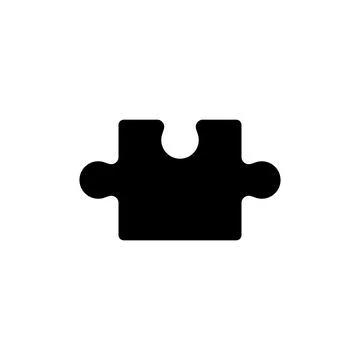 Icon puzzle vector Stock Illustration