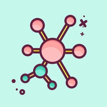 Icon Q-Learning. related to Machine Learning symbol. MBE style. simple desi.. Stock Illustration