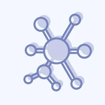 Icon Q-Learning. related to Machine Learning symbol. two tone style. simple.. Stock Illustration