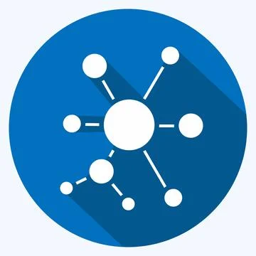 Icon Q-Learning. related to Machine Learning symbol. long shadow style. sim.. Stock Illustration