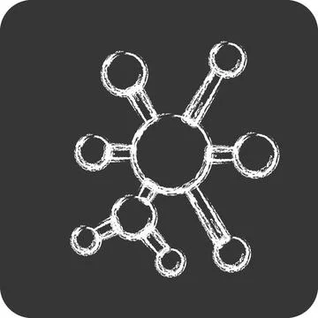 Icon Q-Learning. related to Machine Learning symbol. chalk Style. simple de.. Stockillustratie