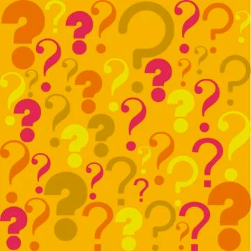 Icon of question, pattern of question mark silhouette,  vector illustration Stock Illustration