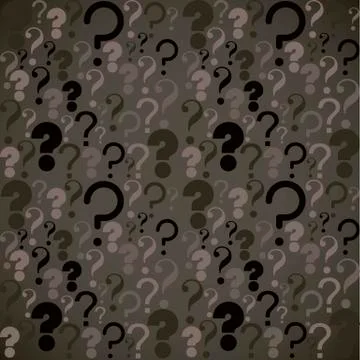 Icon of question, pattern of question mark silhouette,  vector illustration Stock Illustration