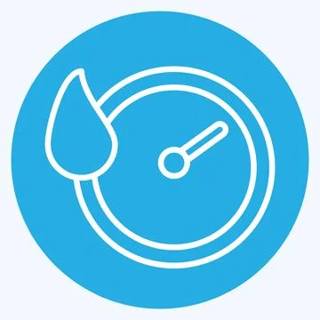 Icon Quick Dry. related to Bedding symbol. blue eyes style. design editable Stock Illustration