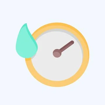 Icon Quick Dry. related to Bedding symbol. flat style. design editable Stock Illustration