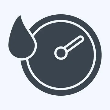 Icon Quick Dry. related to Bedding symbol. glyph style. design editable Stock Illustration