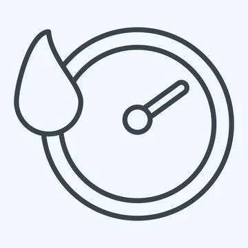 Icon Quick Dry. related to Bedding symbol. line style. design editable Stock Illustration