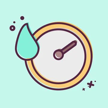 Icon Quick Dry. related to Bedding symbol. MBE style. design editable Stock Illustration