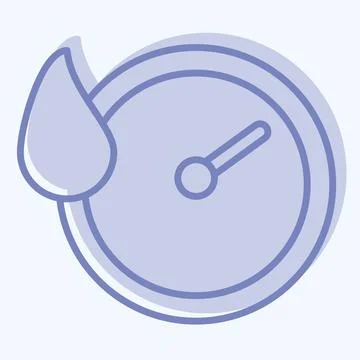 Icon Quick Dry. related to Bedding symbol. two tone style. design editable Stock Illustration