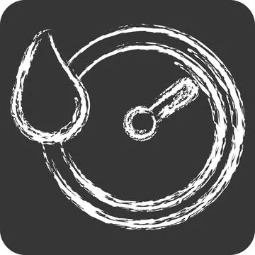 Icon Quick Dry. related to Bedding symbol. chalk Style. design editable Stock Illustration