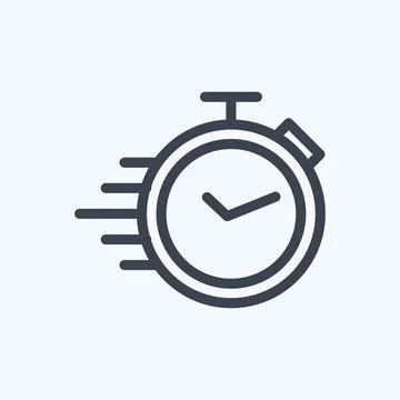 Icon Quick Response. suitable for Feedback symbol. Line Style. simple design  Stock Illustration
