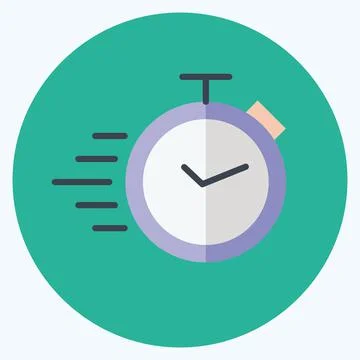 Icon Quick Response. suitable for Feedback symbol. Flat Style. simple design  Stock Illustration