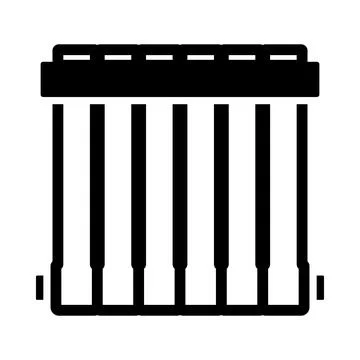 Icon Of Radiator Stock Illustration