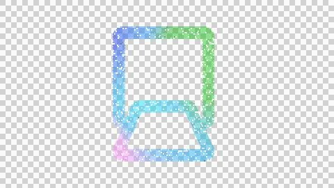 Icon ramp loading is made up of LED square shapes. There are bright diodes and Stock Illustration