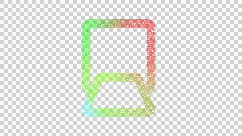 Icon ramp loading is made up of LED square shapes. There are bright diodes and Stock Illustration