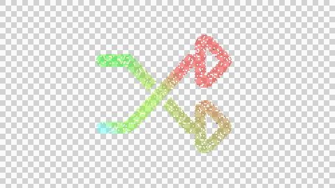 Icon random is made up of LED square shapes. There are bright diodes and there Illustrazione stock